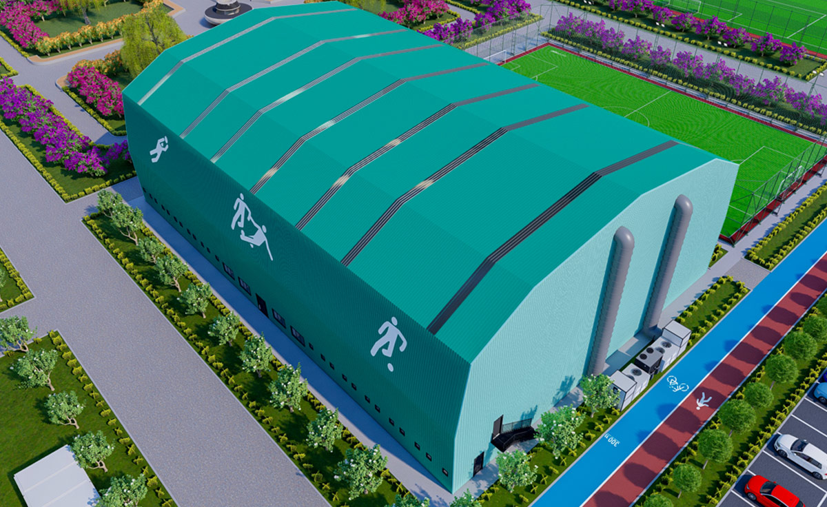 Indoor Artificial Turf Field?>