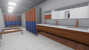 Modern & Secure Locker Room