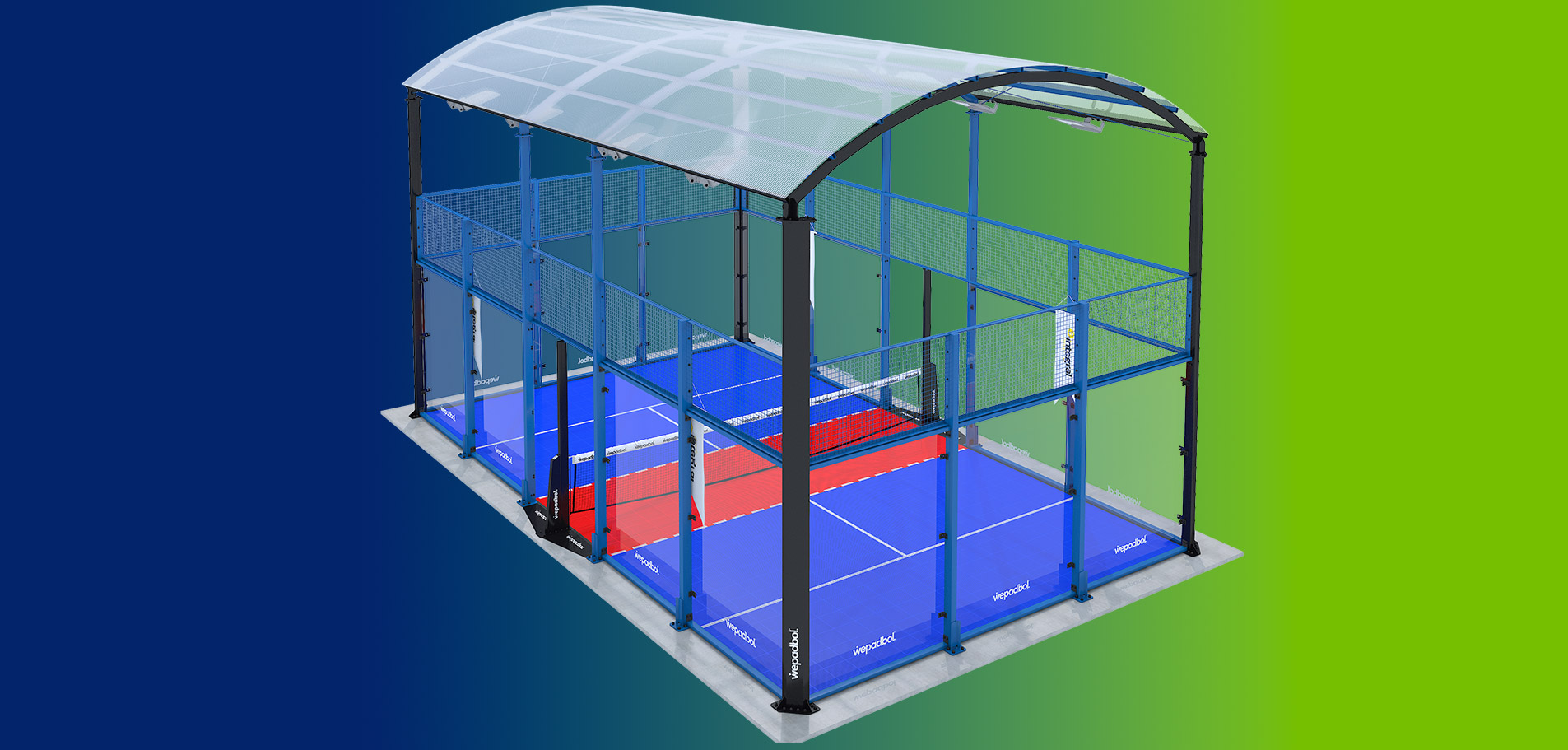 Origin Roofed Padbol Court 1