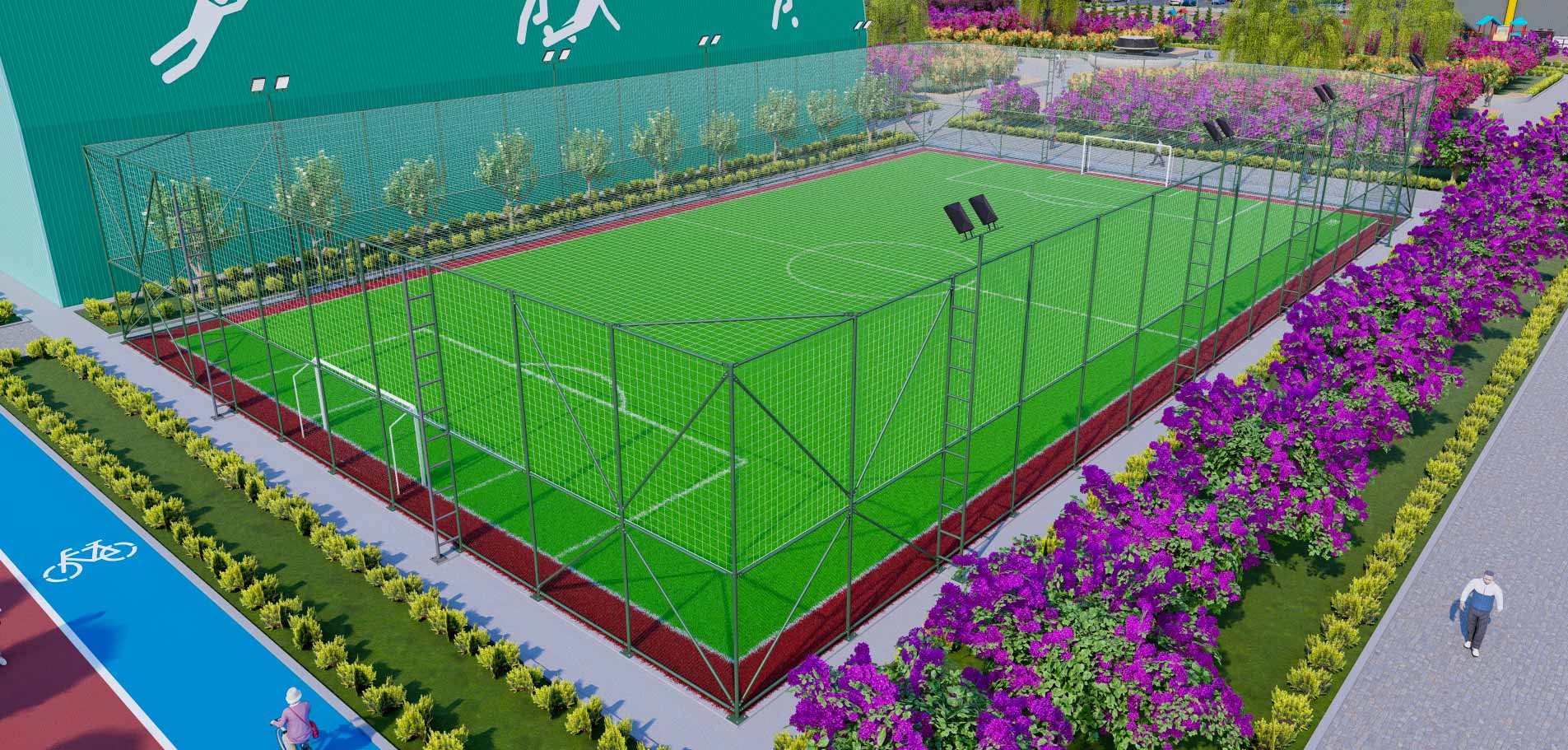 Outdoor Artificial Turf Field
