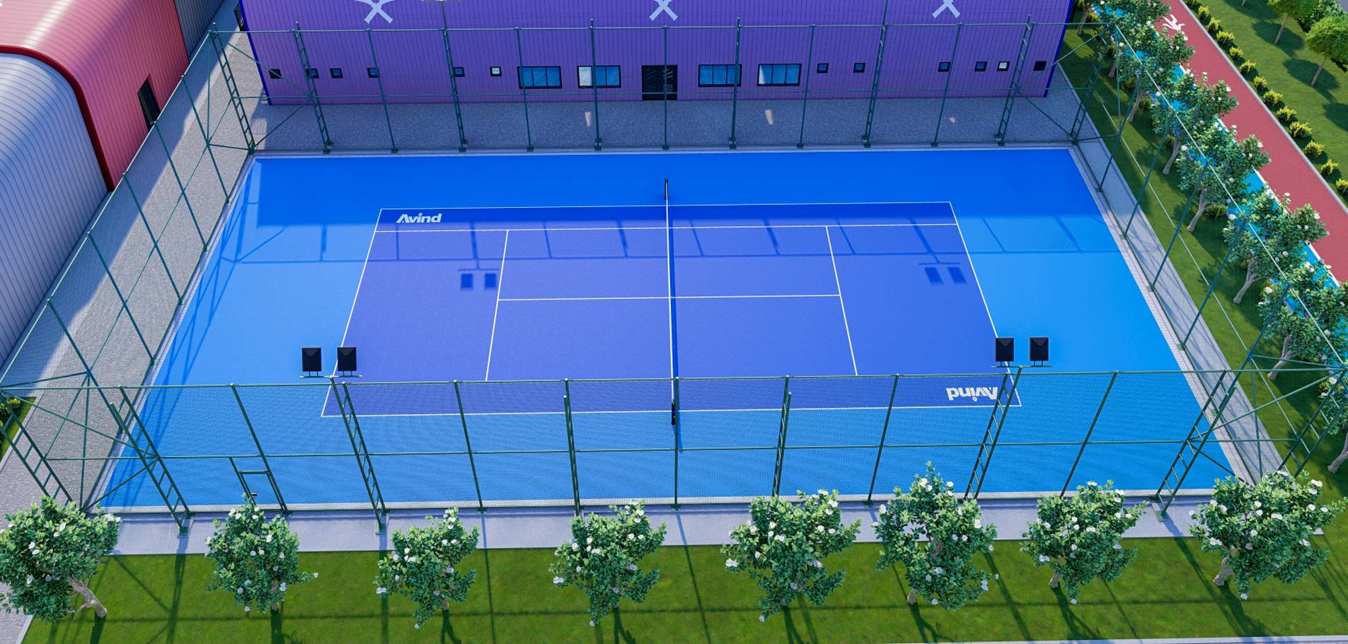Outdoor Tennis Court