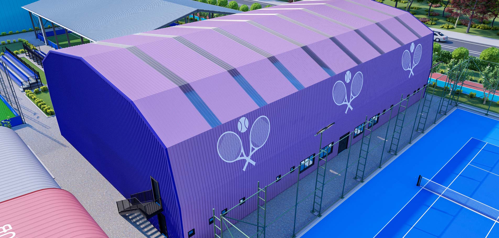 Outdoor Tennis Court