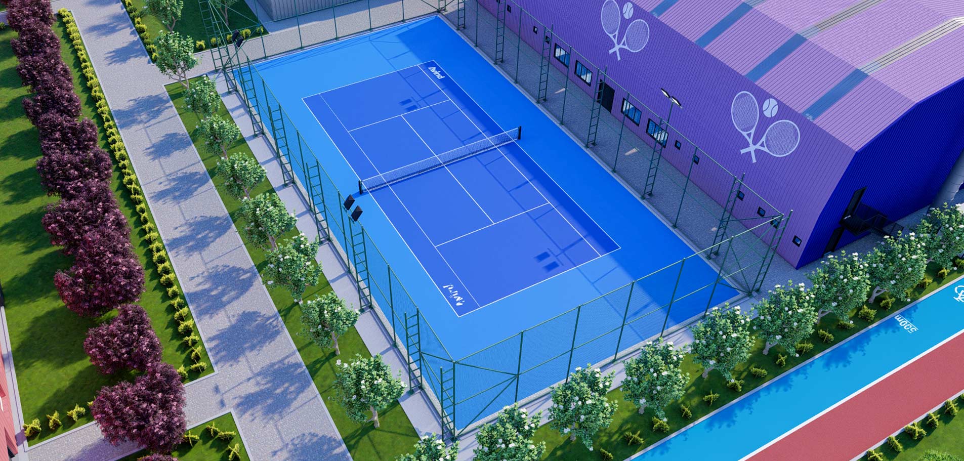 Outdoor Tennis Court