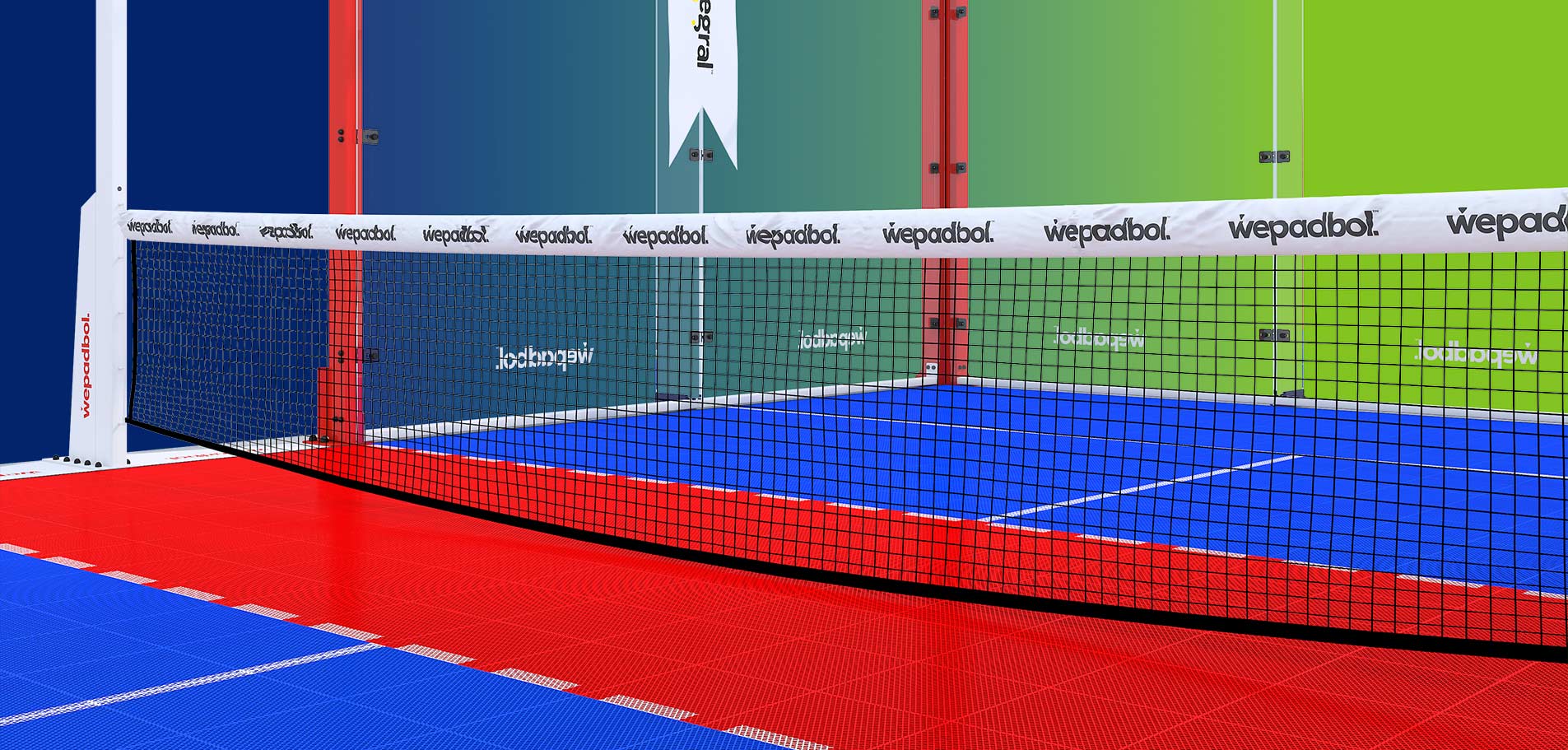 Panoramic Single Padbol Court 1
