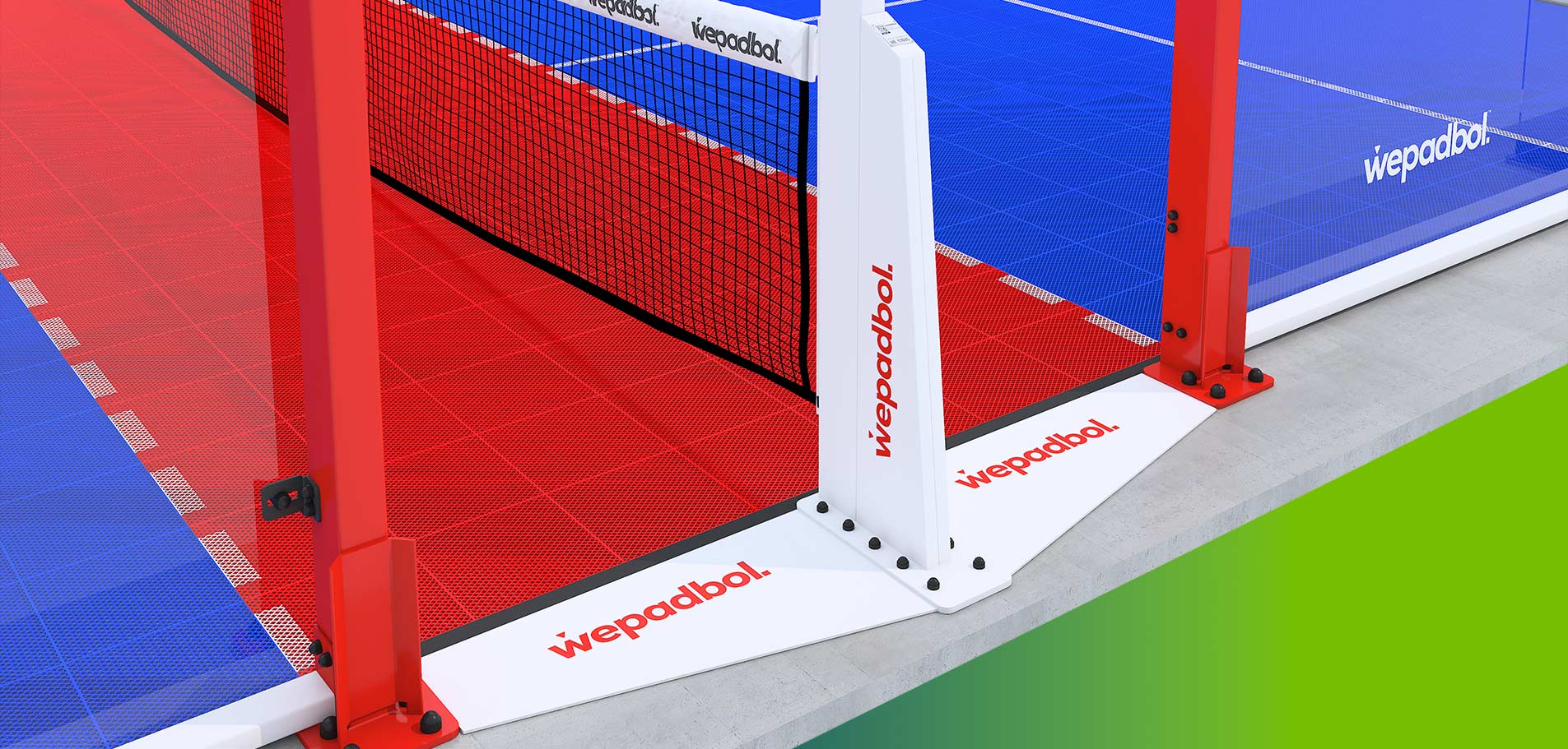 Panoramic Single Padbol Court 1