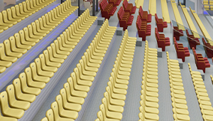 Tribunas espaciosas y cómodas