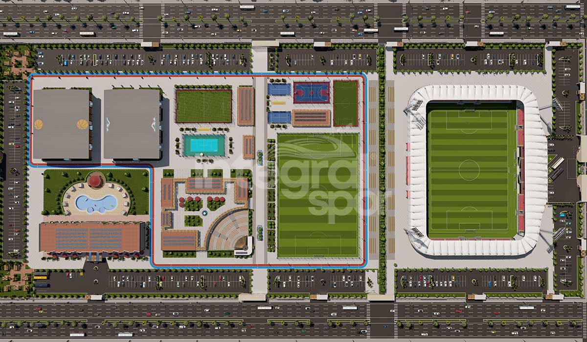 Ciudad Deportiva Olímpica construction